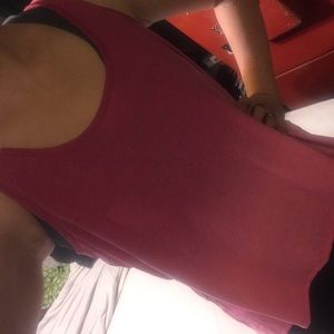 No boundaries two tone pink flows tank top!